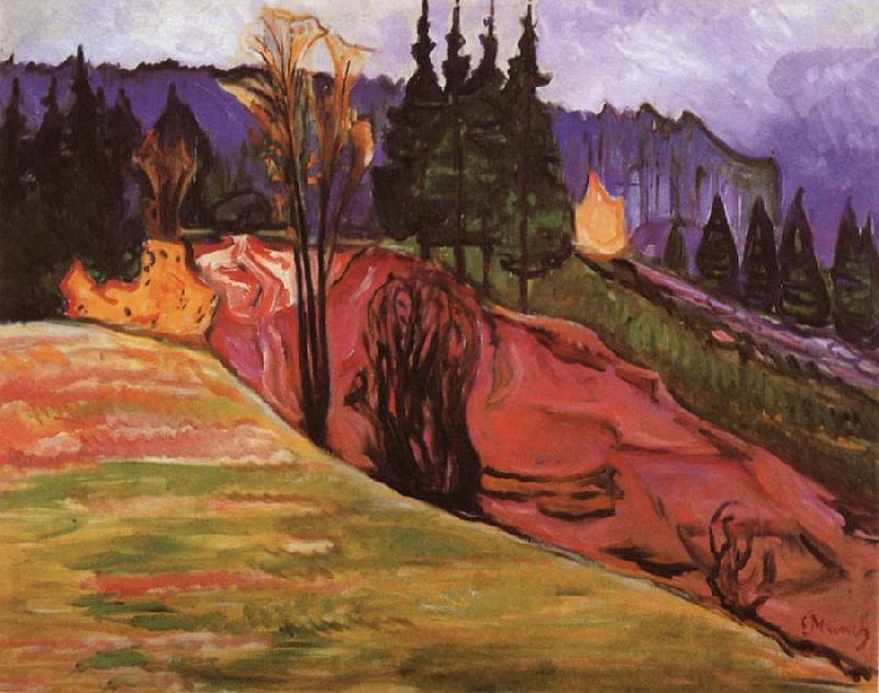 Edvard Munch Forest oil painting picture